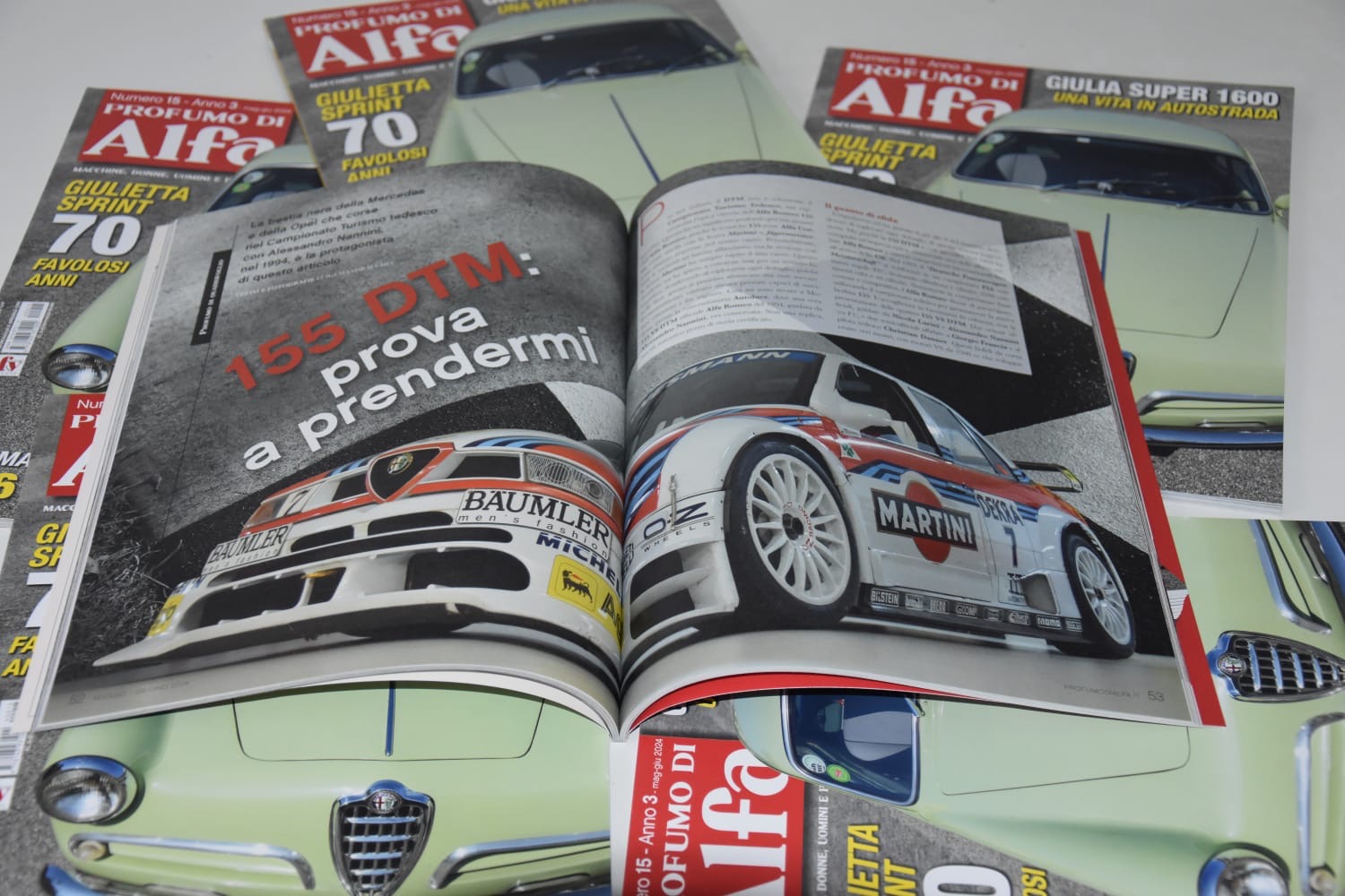 LA NOSTRA 155 V6 TI SULLA RIVISTA PROFUMO DI ALFA
